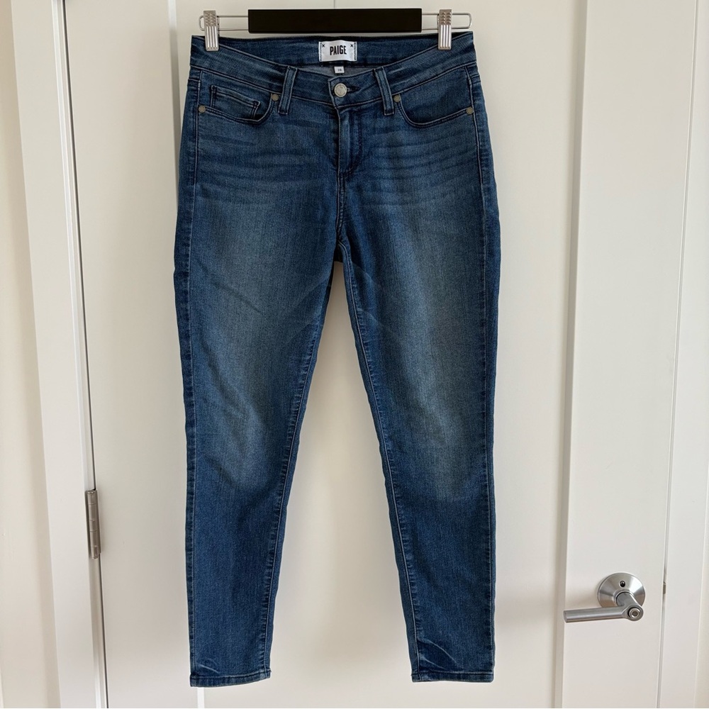PAIGE Dark Blue Skinny Jeans